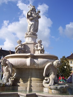 Foto vom Marienbrunnen in Altötting