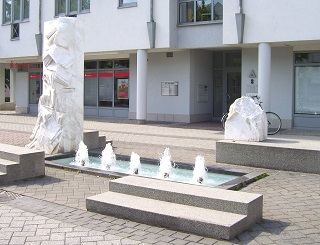 Foto vom Geschwister-Scholl-Brunnen in Aschaffenburg