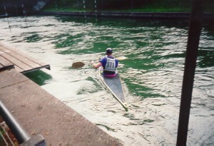 Foto vom Eiskanal in Augsburg