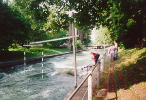 Foto vom Eiskanal in Augsburg