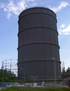 Foto vom Gaskessel in Augsburg