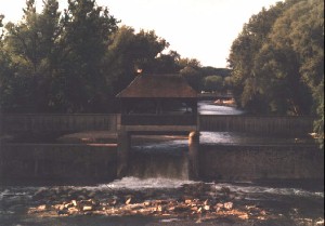 Foto der Goggelesbrücke in Augsburg