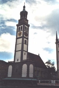 Foto vom Perlachturm in Augsburg