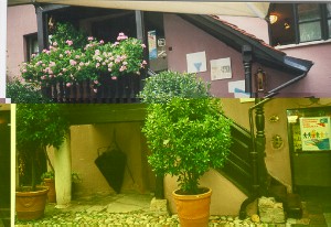 Foto vom Eingang der alten Silberschmiede in Augsburg