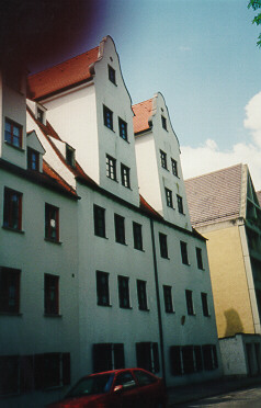 Foto vom Zwerchgiebelhaus in Augsburg