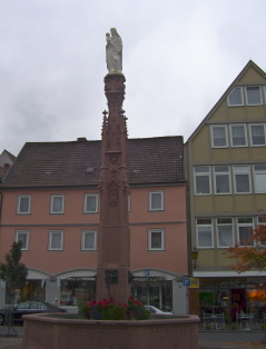 Foto vom Marienbrunnen in Bad Mergentheim