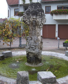 Foto vom Bachusbrunnen in Markelsheim