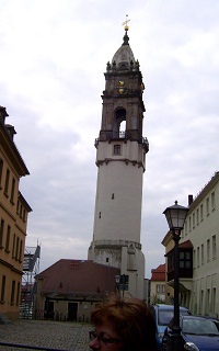 Foto vom Schiefen Reichenturm in Bautzen