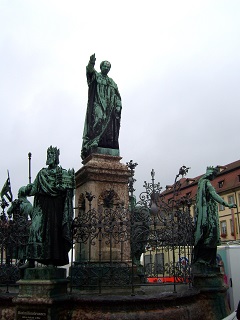 Foto vom Maximiliansbrunnen in Bamberg