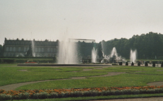 Foto der Brunnen im Schlosspark von herrenchiemsee