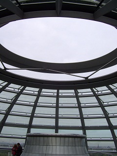 Foto der offenen Reichstagskuppel