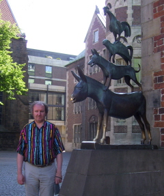 Foto der Bremer Stadtmusikanten am Rathaus in Bremen