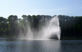 Foto der Fontäne im Bürgerpark in Bremen