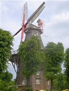 Foto der Kaffee-Windmühle in Bremen