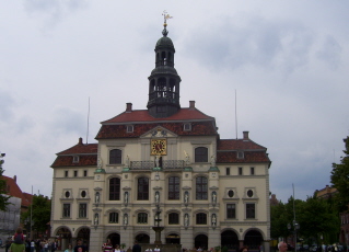 Foto vom Rathaus in L&uuml;neburg
