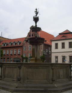 Foto vom Marktbrunnen in Lüneburg