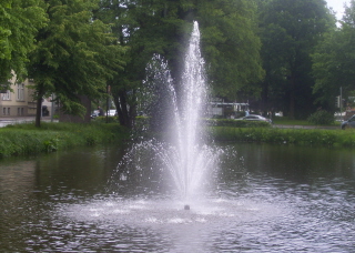 Foto vom großen Springbrunnen in Oldenburg