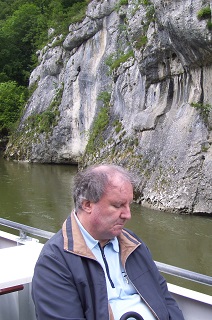 Foto von Alfred auf dem Schiff am Donaudurchbruch