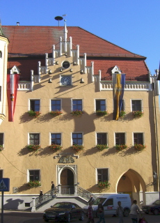 Foto vom Rathaus in Donauwörth