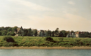 Foto der Herrenh&auml;user an der Elbe in Dresden