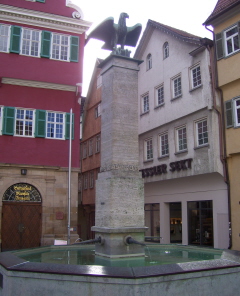 Foto vom Marktbrunnen in Esslingen