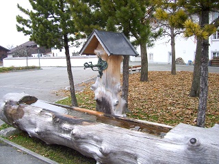 Foto vom Dorfbrunnen in Eschenlohe