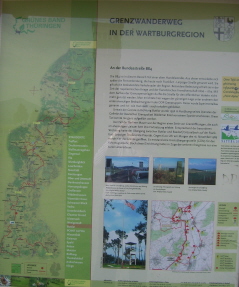 Foto vom Grenzwanderweg im ehemaligen Todesstreifen