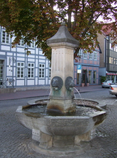 Foto vom Senator-Hermann-Schulze-Brunnen auf dem Marktplatz