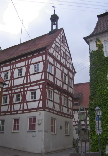 Foto vom Rathaus in Harburg/Schwaben