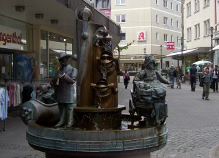 Foto vom Brunnen in der Brüderstraße in Herford