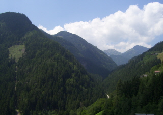 Foto der Berge bei Schalders in Sütirol