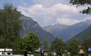 Foto der Berge bei Sterzing in Südtirol
