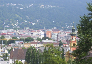 Foto vom Blick auf Innsbruck