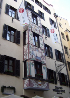 Foto vom Haus in Innsbruck, in dem Leopold Mozart wohnte