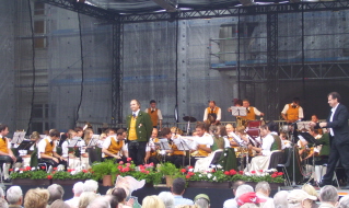 Foto vom Standkonzert im Innenhof der Hofburg in Innsbruck