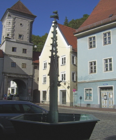 Foto vom Brunnen am Hinteranger in Landsberg/Lech