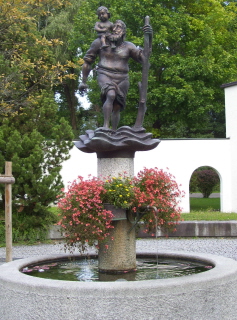 Foto vom Christopherusbrunnen in Lindau