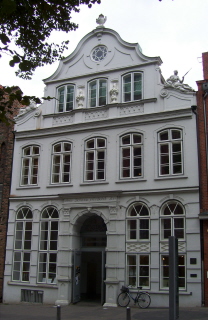 Foto vom Buddenbrookhaus in Lübeck