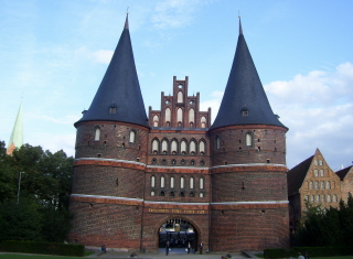 Foto vom Holstentor in Lübeck