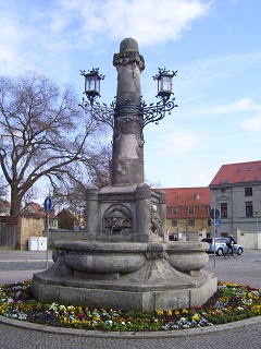 Foto vom Brunnen vor dem Hinteren Tor in Aschersleben