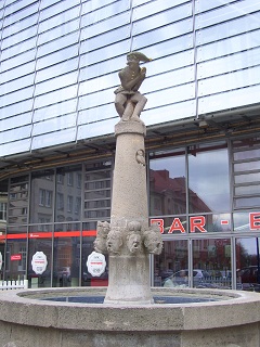 Foto vom Eulenspiegelbrunnen in Magdeburg