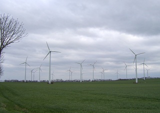 Foto eines Windparks in Sachsen-Anhalt
