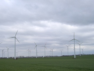 Foto eines Windparks in Sachsen-Anhalt