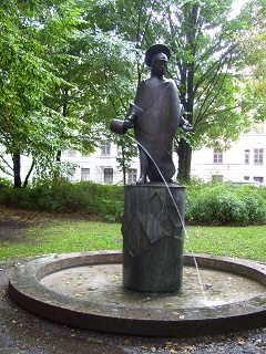Foto vom Floriansbrunnen in München