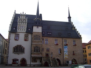 Foto vom Rathaus in Neustadt an der orla