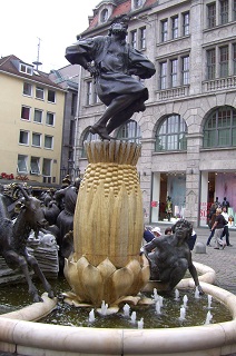 Foto vom Ehekarusellbrunnen in Nürnberg