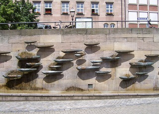 Foto vom Fischebrunnen in Nürnberg