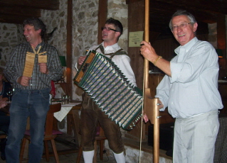 Foto der Stimmungsmacher beim Heurigen