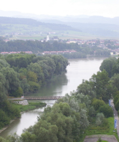 Foto der Donau bei Stift Melk