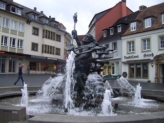 Foto vom Neptunbrunnen in Paderborn